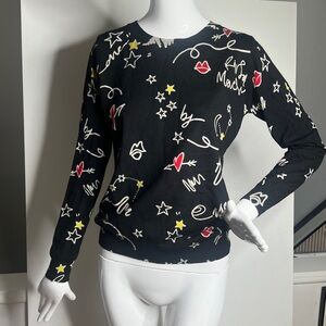 Leo and Ugo Sz 2 Viscose and Nylon Long Sleeve Sweater